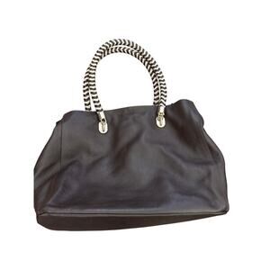 Cole Haan Women's Brown Leather Bethany Weave Tote Bag